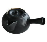 Japanese Ceramic Teapot 600ml Traditional Porcelain Handmade | One-Handed Jug,Large Jug w/ Side Handle,Tea Strainer,Not Glazed,for Tea,for Loose Leaf,for Daily Use