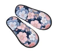 Japanese Cherry Flower Flower Donna Uomo Slippers Morbide Pantofole Calde Scarpe Di Cotone Per Interno Casa Camera Da Letto M