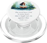 Japanese Christian Anime - Psalms 119:11 Thy Word Have I Hid PopSockets PopGrip per MagSafe