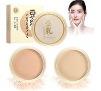 Japanese Concealing & Setting Soy Milk Powder,Concealing And Setting Soy Milk Powder,Long Lasting Coverage Smoothing & Oil Control (Mixed 3pcs)