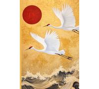 Japanese Cranes Notebook, Bird Journal, Animal Diary