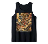 Japanese Dragon Art Vintage Ukiyo-e Style Canotta