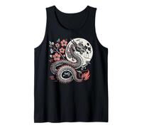 Japanese Dragon Sakura Moon Cherry Blossom Uomini Donne Bambini Canotta