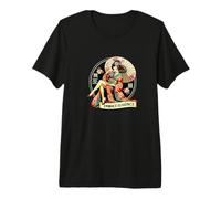 Japanese Embrace Elegance Pin-Up Graphic - S25 Maglietta Premium