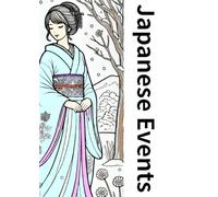 Japanese Events: Adult Coloring Book