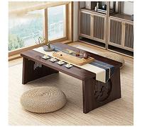 Japanese Floor Table, Low Altar Table for Meditation, Tatami Coffee Table, Small Tea Table for Floor Sitting, for Dining & Spiritual Practices (Color : D, Size : 70x40x30cm)