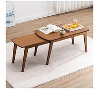 Japanese Floor Table, Low Altar Table for Meditation, Tatami Coffee Table, Small Tea Table for Floor Sitting, for Dining & Spiritual Practices (Color : Brown, Size : 155x50x50cm)