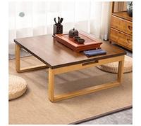 Japanese Floor Table, Low Altar Table for Meditation, Tatami Coffee Table, Small Tea Table for Floor Sitting, for Dining & Spiritual Practices (Color : C, Size : 60x60x26cm)