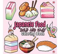 Japanese food bold and easy coloring book