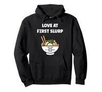 Japanese Food Funny Ramen Quote Love at First slurp Felpa con Cappuccio