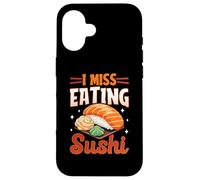 Japanese Food Kawaii Sushi Lover - I Miss Eating Sushi Custodia per iPhone 16
