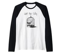 Japanese Funny Meme, Goose Got Too Silly Maglia con Maniche Raglan