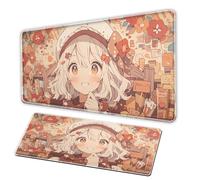 Japanese girl anime mouse pad XXL mousepad anti slip precision control game large mousepad suitable for office laptop game desk pad Computer deskmat (B, 800-400-3C)