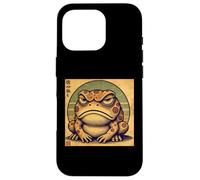 Japanese Grumpy Frog Design - Vintage Ukiyo-e Style Art Custodia per iPhone 16 Pro