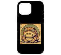 Japanese Grumpy Frog Design - Vintage Ukiyo-e Style Art Custodia per iPhone 16 Pro Max