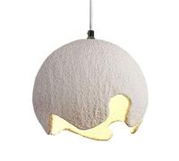 Japanese Industrial Style Chandelier, E27 Screw Ceiling Lamp with Resin Hanging Lampshade, Creative Pendant Light for Living Dining Room, And Office