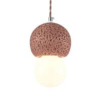 Japanese Industrial Style Pendant Light,E27 Base Single-Head Chandelier,Creative Personality Resin Glass Little Hanging Lamp,Bedside Restaurant Porch Decorative Lighting Fixtures(C)