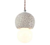 Japanese Industrial Style Pendant Light,E27 Base Single-Head Chandelier,Creative Personality Resin Glass Little Hanging Lamp,Bedside Restaurant Porch Decorative Lighting Fixtures(B)