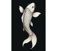 Japanese Koi Fish Notebook - Minimalist Ink Art Journal: Elegant Japanese illustration • 200-page 6x9 inch blank notebook for creativity and mindfulness