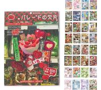 Japanese Manga Style Sticker Book,45 Pages Japanese Manga Sticker with 800+ Reusable Stickers,Cute Romantic Themes for DIY Scrapbooking, Journals, Laptop, Skateboards (C)