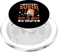 Japanese Pun Sushi Lover - Master Sushi Rice to Meet You PopSockets PopGrip per MagSafe
