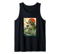 Japanese Raccoon with Funny Animals, Raccoonzilla Graphic Canotta