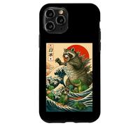 Japanese Raccoon with Funny Animals, Raccoonzilla Graphic Custodia per iPhone 11 Pro