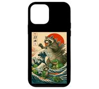 Japanese Raccoon with Funny Animals, Raccoonzilla Graphic Custodia per iPhone 12 mini