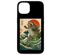 Japanese Raccoon with Funny Animals, Raccoonzilla Graphic Custodia per iPhone 13