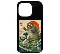 Japanese Raccoon with Funny Animals, Raccoonzilla Graphic Custodia per iPhone 13 Pro