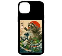 Japanese Raccoon with Funny Animals, Raccoonzilla Graphic Custodia per iPhone 14 Plus