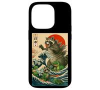 Japanese Raccoon with Funny Animals, Raccoonzilla Graphic Custodia per iPhone 14 Pro