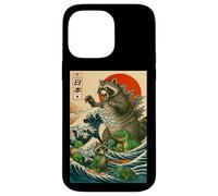 Japanese Raccoon with Funny Animals, Raccoonzilla Graphic Custodia per iPhone 14 Pro Max