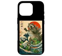 Japanese Raccoon with Funny Animals, Raccoonzilla Graphic Custodia per iPhone 16 Pro