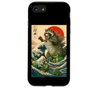 Japanese Raccoon with Funny Animals, Raccoonzilla Graphic Custodia per iPhone SE (2020) / 7/8