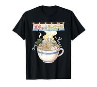 Japanese Retro 90s Mecha Warrior Meka Roboto Ukiyo-E Maglietta