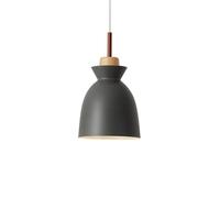 Japanese Retro Style Painted Wrought Iron Chandelier, E27 Base Single-Head Ceiling Pendant Light for Attics, Balconies, And Studies(Dark)