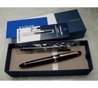 Japanese Sailor Profit Standard Black 14K F-nib converter 11-1219-220...