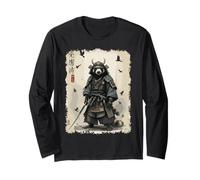 Japanese Samurai Honey Badger Katana Warrior Art Maglia a Manica