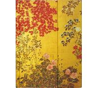 Japanese Screen: Edo Period Screen With Trees and Flowering Plants, 18th Century