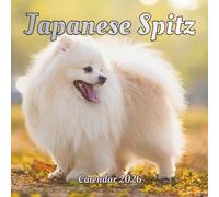 Japanese Spitz Calendar 2026: 12 month Organizer Jan 2026 to Dec 2026