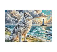 Japanese Spitz Puzzle 1000 Pezzi Intelligenza E Logica Cute Pet Gioco Educativo Sfida Per Ragazzi E Adulti Rompicapo Relax Per Serate Familiari 1000 PCS