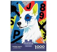 Japanese Spitz Puzzle 1000 Pezzi Pet Dog - Gioco Emozionante Serale, Materiale Premium, Ideazione Calma E Creativa - 70x50cm/1000pcs