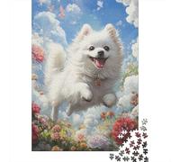 Japanese Spitz Puzzle 1000 Pezzi, Strumento Cognitivo, Progetto Condiviso, Opera Da Mostrare 1000pcs (75x50cm)