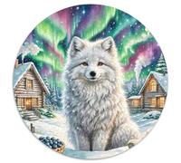 Japanese Spitz Puzzle Rotondo 1000 Pezzi Rompicapo Per Adulti E Bambini Animals Pets Cute Difficile Giochi Intelligente Famiglia Ridotta Pressione Multicolore 1000pcs (67.5x67.5cm)