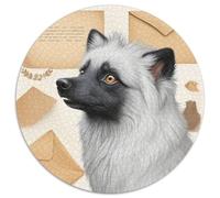 Japanese Spitz Puzzle Rotondo 1000 Pezzi Rompicapo Per Adulti E Bambini Animals Pets Cute Regalo Rilassamento Gioco Da Tavolo Difficile Giochi Intelligente 1000pcs (67.5x67.5cm)