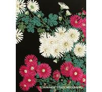 Japanese Study Notebook: Genkouyoushi Grid and Lined Column Paper Kana and Kanji Writing Practice and Language Review Book Chrysanthemums Cover