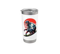 Japanese Style Art Ninja Macaco Macachi Bicchiere termico in acciaio inox doppia parete
