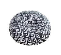 Japanese Style Round Linen Cushion Removable And Washable Seat Cushion for Chair And Floor Softly Padded Sofa Pillow Available in 40/45/50 cm (Type 3 40 cm)