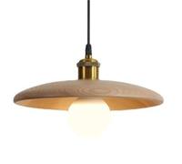 Japanese Style Solid Wood Hanging Lamp Lampshade E27 Screw Single-Head Chandelier Flush Mount Ceiling Pendant | Bedroom, Dining Room, Corridor Decoration Light Fixtures(A)